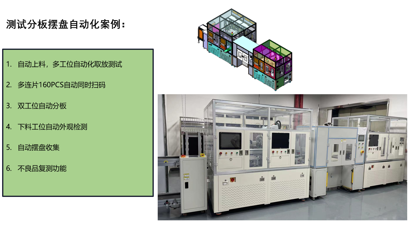 測試分板擺盤自動化